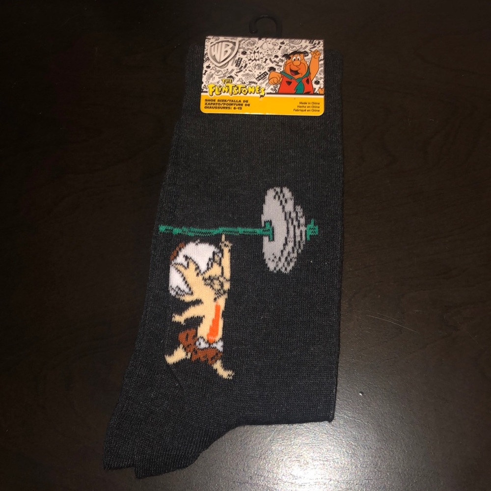 The Flintstones Bamm Bamm Socks Crew Cartoon NWT